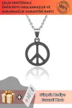 Barış Simgesi Paslanmaz Çelik Bayan Kolye