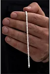 OSMANLI GÜMÜŞ Parlak Kare Kral 4.5 mm Erkek Gümüş Bileklik