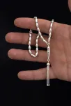 Gümüş Tespih Arpa Kesim Orta Boy 15gr
