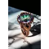 Kadın Bakır Bileklik Yüzük Set - Mistik Topaz Taş Mekik Ağaç Kabuğu Model İnce Metal Kutu Kuvars Taş Kadın Bakır Bileklik Yüzük Set - Mistik Topaz Taş Mekik Ağaç Kabuğu Model İnce Metal Kutu Kuvars Taş