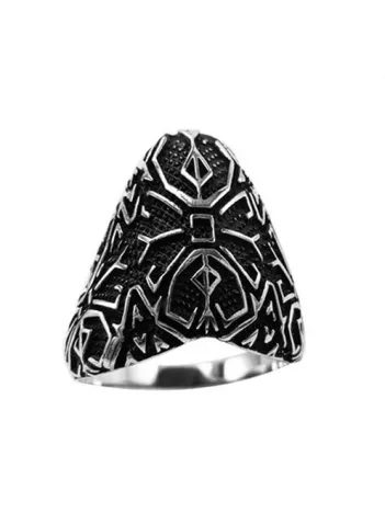 Gümüş Labirent Zihgir Okçu Erkek Yüzüğü