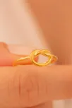 Kadın Gümüş Yüzük - El İşçiliği Altın Kaplama Aşk Düğümü Model 2 Kadın Yüzük Kadın Gümüş Yüzük - El İşçiliği Altın Kaplama Aşk Düğümü Model 2 Kadın Yüzük
