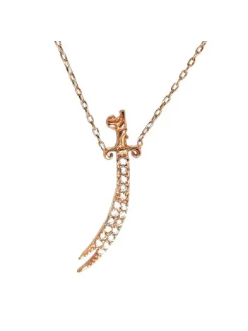 Zülfikar Rose Renk Bayan Kolye Zincir