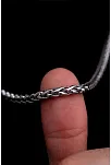 Yuvarlak Kral Model Çelik Erkek Kolye Zincir 4.5mm