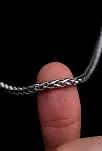 Yuvarlak Kral Model Çelik Erkek Kolye Zincir 4.5mm