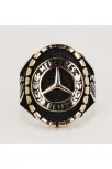 Mercedes Amblemli Logolu Erkek Gümüş Yüzük
