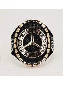 Mercedes Amblemli Logolu Erkek Gümüş Yüzük