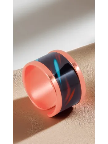 Kadın Bakır Yüzük - Andrelina Model Özel Baskı Yüzük