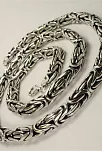 Kral Erkek Gümüş Zincir Kolye 7,5mm Çok Kalın Model Kral Erkek Gümüş Zincir Kolye 7,5mm Çok Kalın Model