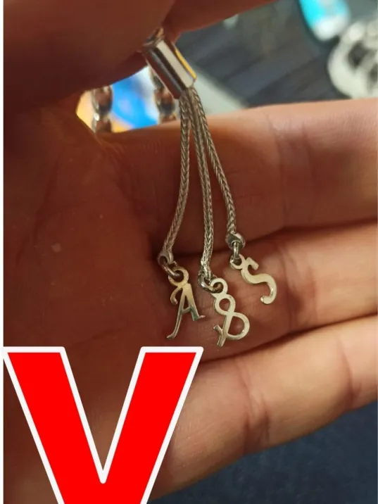 Tespih Püskülü İçin Gümüş Harf ve Şekil