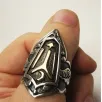 Ertuğrul Iyı Motifli Gümüş Erkek Zihgir Yüzük Ertuğrul Iyı Motifli Gümüş Erkek Zihgir Yüzük