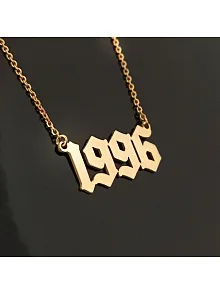 Kişiye Özel Gotik İsim Yazılan Altın Renk Erkek Gümüş Kolye Zincir GKLALTKISIM