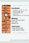 Kadın Gümüş Saat - Gelin Saati - 3 Sıra Inci Kordon 925 Ayar Gümüş Kadın Saat Incili Model - 1
