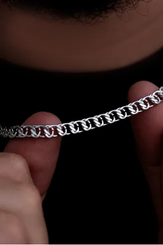 Erkek Çelik Kolye - Barlı Gurmet Model Çelik Kolye