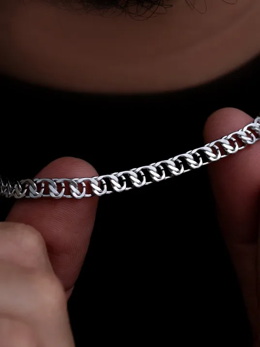 Erkek Çelik Kolye - Barlı Gurmet Model Çelik Kolye