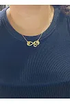 Kadın Gümüş Kolye - Harf Yazılabilen Sonsuzluk Model Aşk Yazılı Gümüş Kolye
