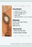 Kadın Gümüş Saat - Gelin Saati - Retro Tasarım 925 Ayar Gümüş Kadın Saat Elips Model