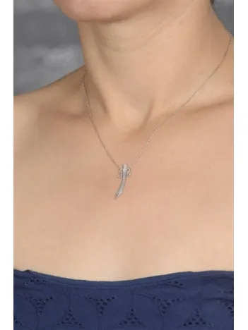 Zülfikar Hz. Ali Kılıçı 925 Ayar Gümüş Bayan Kolye GKLZLFKRKLC-GMS