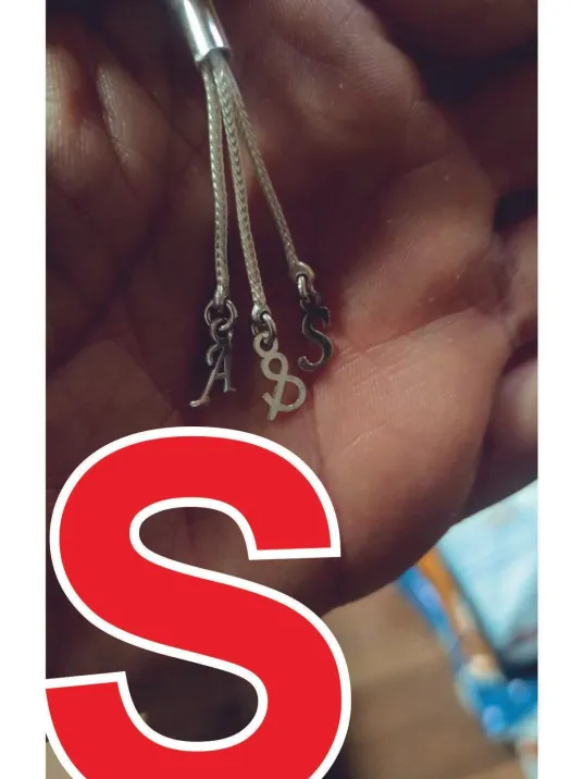 Tespih Püskülü İçin Gümüş Harf ve Şekil