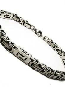 ERKEK ÇELİK BİLEKLİK KÜNYE 5,5mm GREK MODEL İNCE VE ZARİF!!
