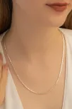 Kadın Gümüş Kolye - 2mm 925 Ayar Küp Zincir Gümüş Kolye Kadın Gümüş Kolye - 2mm 925 Ayar Küp Zincir Gümüş Kolye