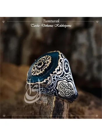 İslam Usta Tasarımı Tumturak Gümüş Erkek Yüzük