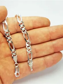 FİGARO GÜMÜŞ ERKEK BİLEKLİK KÜNYE ORTA KALINLIKTA 5,5mm
