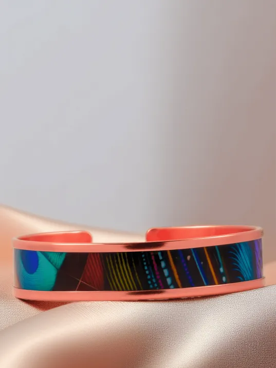 Kadın Bakır Bileklik - Galassia Model Özel Baskı Metal Kutu Ve Doğal Taşlar Kadın Bakır Bileklik - Galassia Model Özel Baskı Metal Kutu Ve Doğal Taşlar