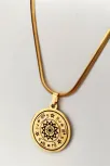 Rufai Gülü Altın Kaplama Çelik Kolye Zincir Cklrufalgul-alt