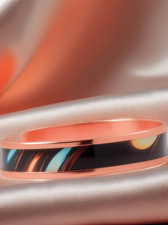 Kadın Bakır Bileklik Yüzük Set - Andrelina Model Özel Baskı Metal Kutu Ve Doğal Taşlar Kadın Bakır Bileklik Yüzük Set - Andrelina Model Özel Baskı Metal Kutu Ve Doğal Taşlar