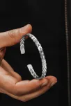 Erkek Gümüş Bileklik - Jaha El Yapımı Model Erkek Bileklik Kelepçe Her Bileğe Uyar Erkek Gümüş Bileklik - Jaha El Yapımı Model Erkek Bileklik Kelepçe Her Bileğe Uyar