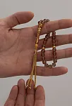 Doğal Taşlı Tespih - Zultanit Taşlı Altın Kaplama Orta Boy Tesbih 7.2mm Doğal Taşlı Tespih - Zultanit Taşlı Altın Kaplama Orta Boy Tesbih 7.2mm