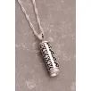 Gümüş Dikiş Motifli Muska Cevşen Kolye Gümüş Dikiş Motifli Muska Cevşen Kolye