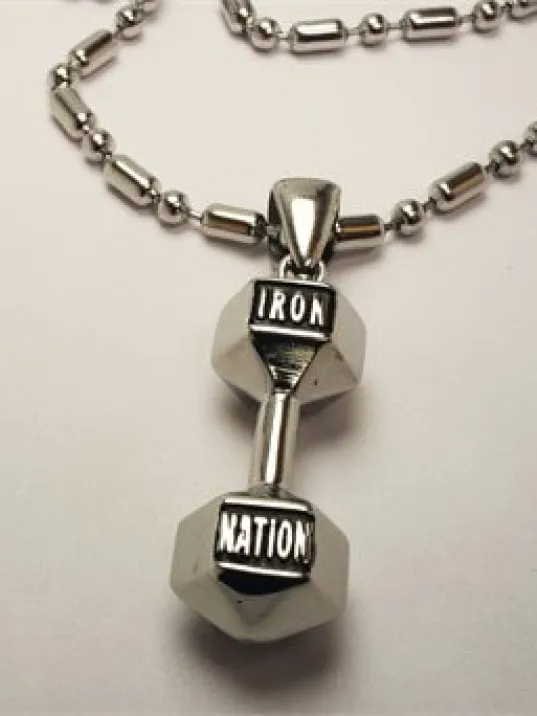 316l Paslanmaz Çelik Dambıl Erkek Çelik Kolye