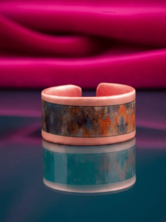 Kadın Bakır Yüzük - World Model Özel Baskı Metal Kutu Ve Kuvars Taşı Kadın Bakır Yüzük - World Model Özel Baskı Metal Kutu Ve Kuvars Taşı