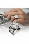 Erkek Gümüş Yüzük - Ay Yıldız İşlemeli 925 Ayar Gümüş Erkek Yüzük Erkek Gümüş Yüzük - Ay Yıldız İşlemeli 925 Ayar Gümüş Erkek Yüzük
