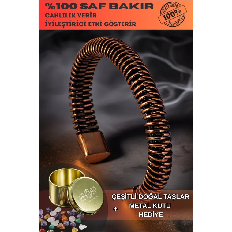Erkek Kadın Bakır Bileklik - Burgu Sarım Erkek Kadın Bileklik Bilezik Erkek Kadın Bakır Bileklik - Burgu Sarım Erkek Kadın Bileklik Bilezik