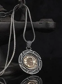 Ayyıldız Model 925 Ayar Gümüş Erkek Kolye Zincir Gklayyldzyv-gms