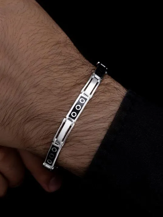 Paula Gümüş Erkek Bileklik Künye Paula Gümüş Erkek Bileklik Künye