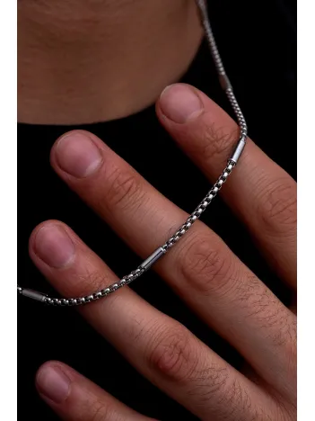 Polo Erkek Çelik Kolye Zincir 2mm Parçalı Model CKLGMSPOLO2