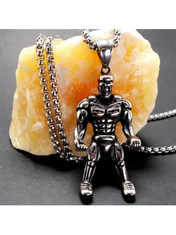 Ottoman Fitness Bodybuilding Erkek Çelik Kolye Zincir