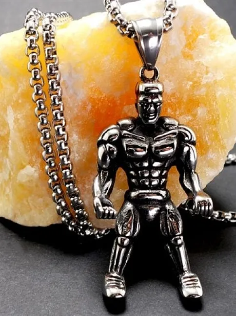 Ottoman Fitness Bodybuilding Erkek Çelik Kolye Zincir