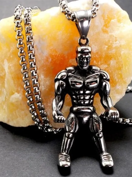 Ottoman Fitness Bodybuilding Erkek Çelik Kolye Zincir
