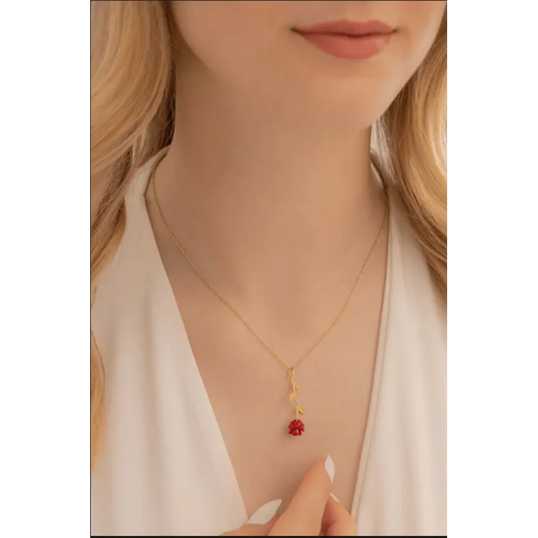 Zirkon Taşlı Rose Gül Çiçeği Model 2 Kadın Gümüş Kolye Gklglcckmd2-ros Zirkon Taşlı Rose Gül Çiçeği Model 2 Kadın Gümüş Kolye Gklglcckmd2-ros