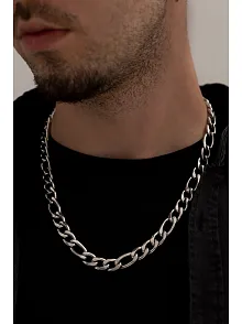 Erkek Çelik Kolye - 11 Mm Figaro Model Çelik Kolye