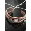 Kadın Bakır Bileklik - Sedef Taşı Burgu Model Kadın Bilezik Metal Kutu ve Doğal Taşlar Kadın Bakır Bileklik - Sedef Taşı Burgu Model Kadın Bilezik Metal Kutu ve Doğal Taşlar