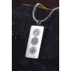 Kadın Erkek Zincir Kolye - Hz Süleyman Mührü, Yaşam Çiçeği, Sri Yantra İşlemesi, Paslanmaz Çelik Kadın Erkek Zincir Kolye - Hz Süleyman Mührü, Yaşam Çiçeği, Sri Yantra İşlemesi, Paslanmaz Çelik