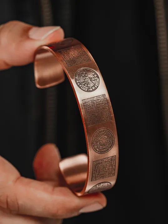 Bakır Bileklik Silinmez Zırh Koruma Dualı Celcelutiye Metal Kutu Doğal Taşlar Kadın Erkek Bilezik Bakır Bileklik Silinmez Zırh Koruma Dualı Celcelutiye Metal Kutu Doğal Taşlar Kadın Erkek Bilezik