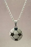OttoMan Futbol Topu Erkek Çelik Kolye Zincir