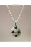 OttoMan Futbol Topu Erkek Çelik Kolye Zincir
